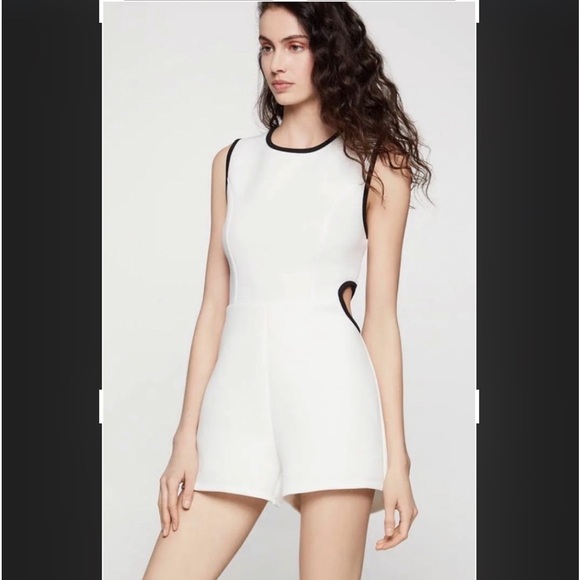 BCBGeneration White and Black Romper - Picture 1 of 16